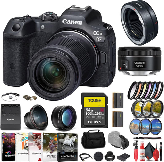 Canon EOS R7 Mirrorless Camera Bundle