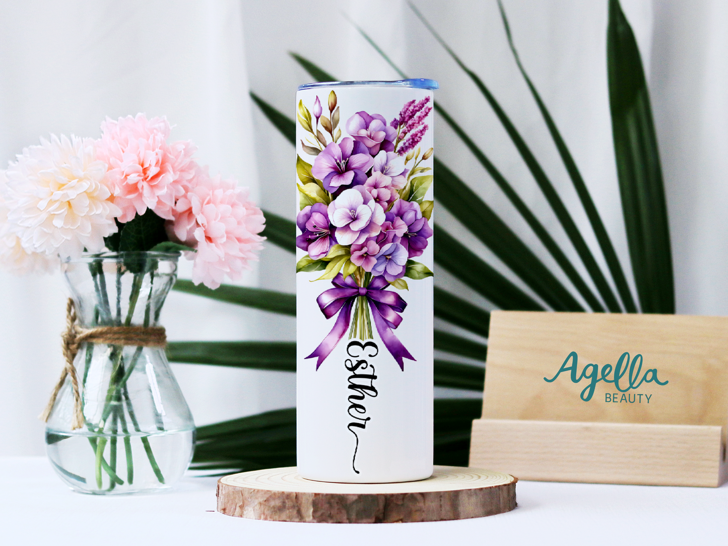 Birth Month Flower Tumbler - February